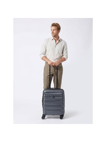 Delsey Meteor 4 Rollen Kabinentrolley 55 cm mit Dehnfalte ocean blue