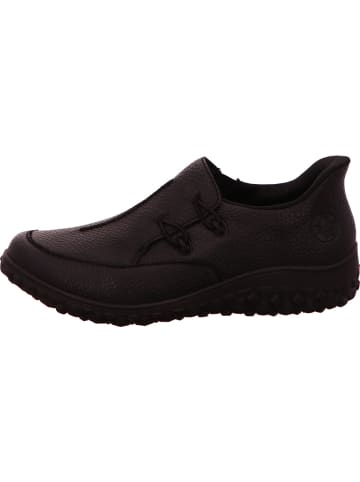 rieker Sportlicher Slipper in schwarz