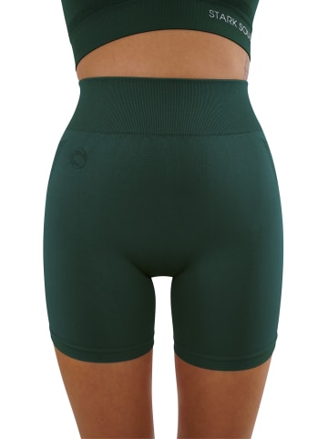 Stark Soul® Kurze Sport Leggings Seamless Sporthose in petrol