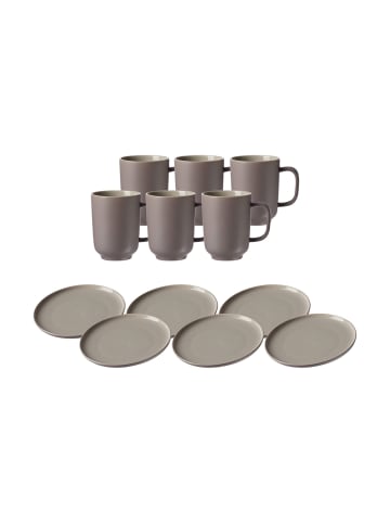 Ritzenhoff & Breker 12er Set Kaffeeservice Jasper in taupe