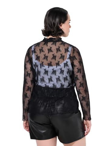 Ulla Popken Longshirt in schwarz