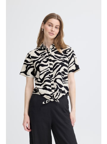 ICHI Hemd kurzarm IHLINNO Loose fit in GRAPHIC ANIMAL