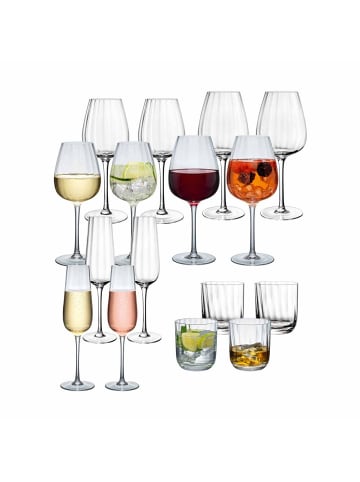 Villeroy & Boch 16er Set Gläserset Rose Garden transparent in transparent