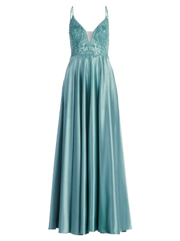 Vera Mont Abendkleid mit Placement in Bright Jade
