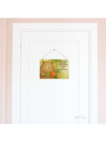 Mr. & Mrs. Panda holzbild Bär Gefühl Design mit Spruch in Weiß