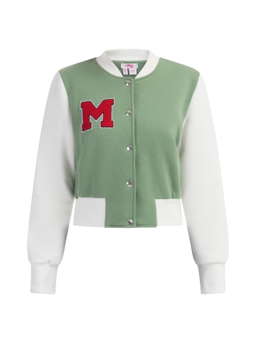 myMo Damen Collegejacke in Hellgrün