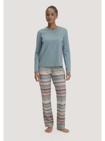 Hessnatur Hessnatur Pyjama PURE COTTON aus reiner Bio-Baumwolle in sturmblau