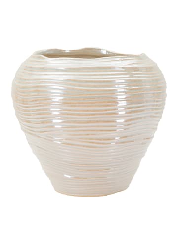 Mauro Ferretti Perlmuttfarbene Keramikvase, ø 27 x 24 cm