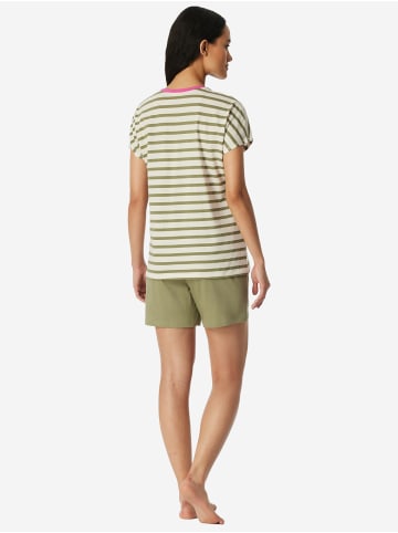 Schiesser Pyjama Casual Essentials in wonder white heather