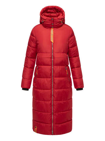 Navahoo Steppmantel Kristallblume in Deep Red