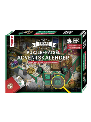 Frech Puzzle-Rätsel-Adventskalender - Sabotage in der Spielzeugfabrik. 24 Puzzles...