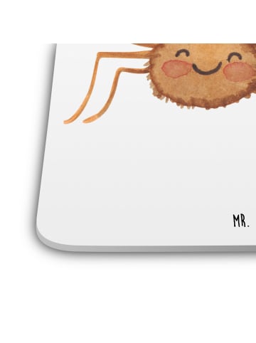 Mr. & Mrs. Panda Glasuntersetzer Spinne Agathe Motivation ohne S... in Weiß