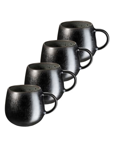 Mäser Kaffeebecher-Set, Steinzeug Carellia in Grau