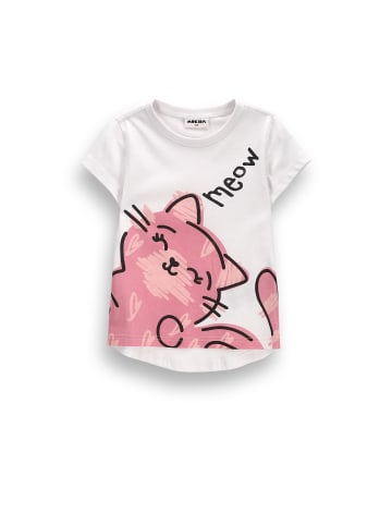 MOKIDA Baumwoll-t-shirt mit kurzen Ärmeln in weiß