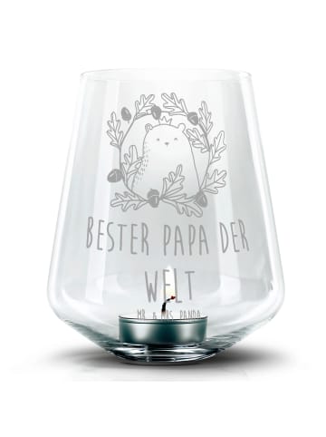 Mr. & Mrs. Panda Teelichthalter Bär König mit Spruch in Transparent
