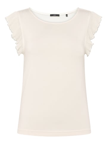 Zero  T-Shirt Rüschen mit Perlen in Eggnog