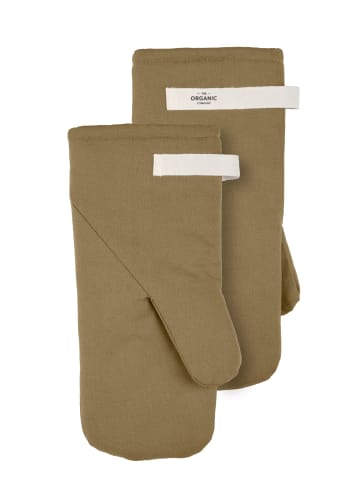 The Organic Company Ofenhandschuhe Mitts Groß 35x16cm in Khaki