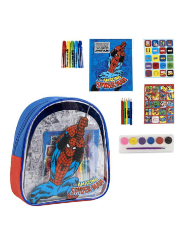 MARVEL Spider-Man Ausmal-Rucksack Kreativer Kinderrucksack zum Selbstgestalten