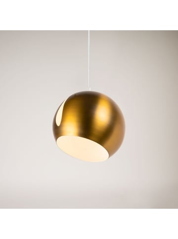 s.LUCE Pendelleuchte Ball tauschbarer Schirm in Gold