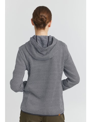 Oxmo Fleecejacke Pebbles 21950030-ME Gemusterte Fleecejacke in Dunkelblau
