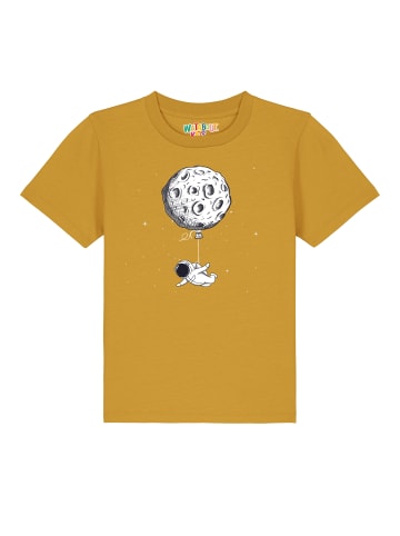 wat? Apparel T-Shirt Funny Spaceman in Ocker