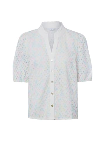 NÜMPH Bluse NUMarisa in weiß mehrfarbig