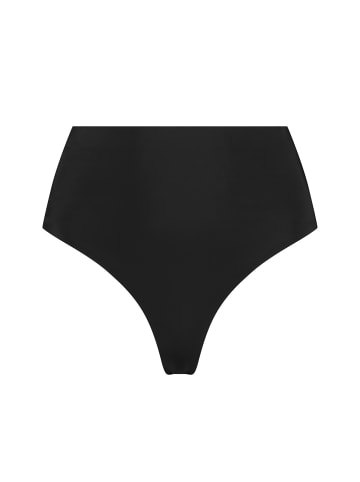 Bye Bra Shapingslip Invisible Mid Waist Thong in Black