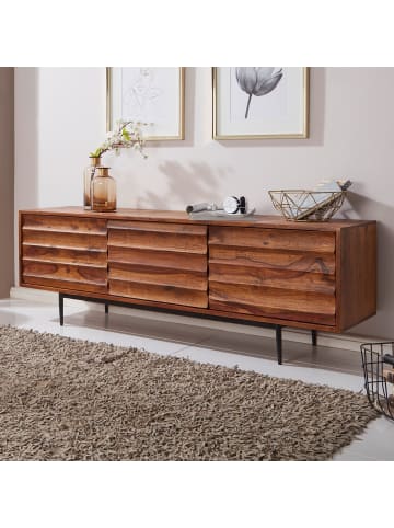 KADIMA DESIGN HiFi Lowboard WL5.636 Massivholz Landhaus TV Kommode