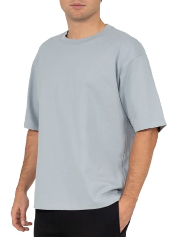 Reichstadt Reichstadt Regular Fit T-Shirt Herren Shoulder Drop 25RS071 Light Blue 3XL