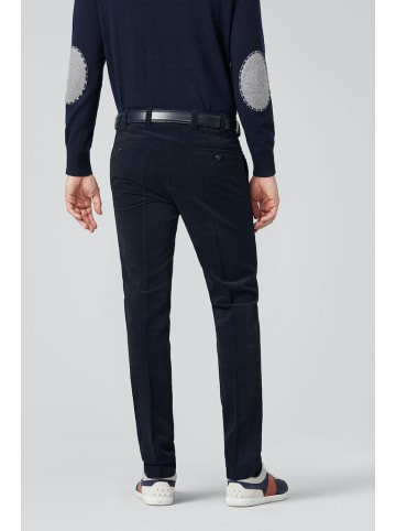 Meyer Chino für Herren in dunkel-blau