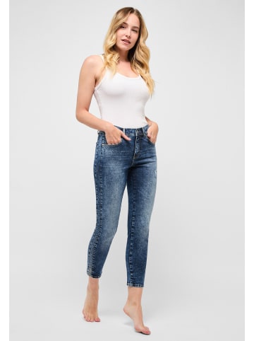 ANGELS  5-Pocket Jeans Jeans Ornella Diamond mit Strass in dunkellila