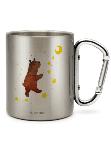 Mr. & Mrs. Panda Tasse Bär Träume ohne Spruch in Silber