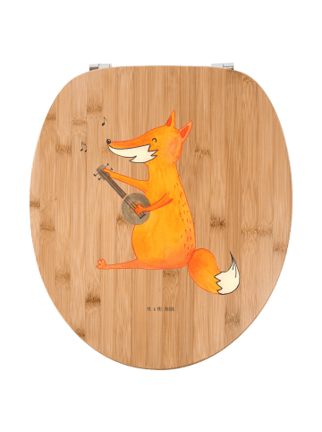 Mr. & Mrs. Panda Toilettensitz Fuchs Gitarre ohne Spruch in Braun