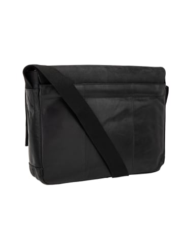 Strellson Messenger 'Brick Lane Jeremy in Schwarz 39 x 31 x 9 cm'