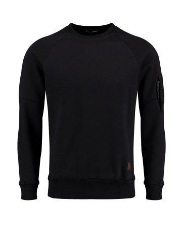 KEY LARGO Sweatshirt 'KLACCEPT' in schwarz