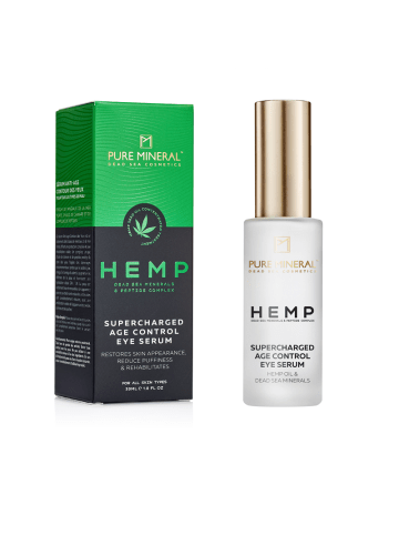 PURE MINERAL Supercharged Hanf-Augenkonturserum, 30ml