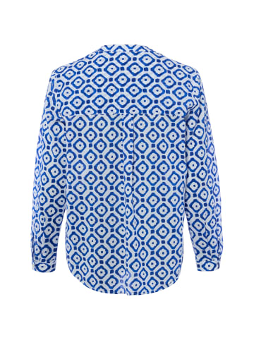 Franco Callegari Blusenshirt in indigo weiß - 0069