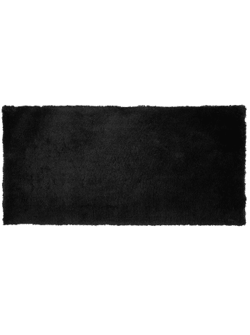 Beliani Shaggy EVREN in Schwarz - (W) 80 x (H) 3 x (L) 150 cm