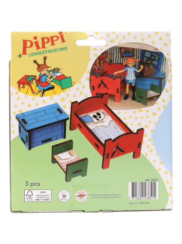 Pippi Langstrumpf Puppenhauszubehör Schlafzimmer in multicolor