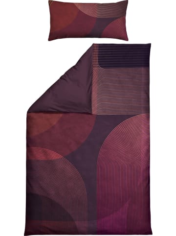Erwin Müller Mako-Satin Wendebettwäsche in weinrot