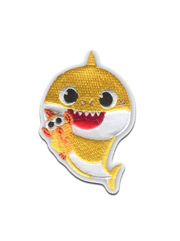 Baby Shark Hai Tier KinderApplikation Bügelbild inGelb