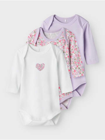 name it 3er-Pack Strampler in Pastel Lilac