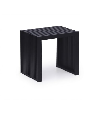 relaxdays Sitzbank in Schwarz - (B)45 x (H)43 x (T)33 cm