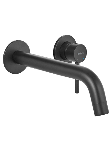 Beliani Wasserhähne TRAFUL in Schwarz - (W) 33 x (H) 10 x (L) 20 cm