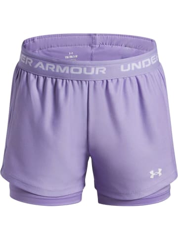 Under Armour Sportshorts "Tech Play Up 2N1 Shorts" in Lila