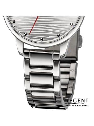 Regent Analog-Armbanduhr Regent Metallarmband silber mittel (ca. 32mm)