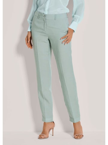MADELEINE Bügelfalten-Hose mit Leinen in salbei