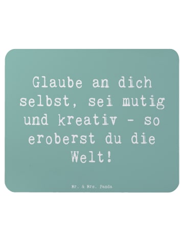 Mr. & Mrs. Panda Mouse Pad Spruch Die Freude an der Kreativität ... in Meeresbrise