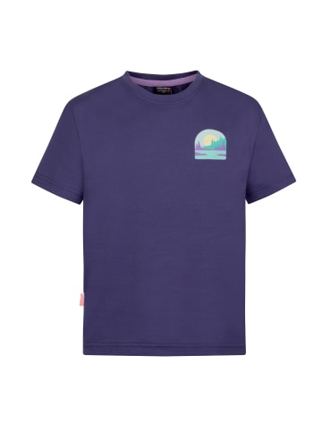 Trollkids T-Shirt Gryllefjord Panorama (GOTS) in violet blue