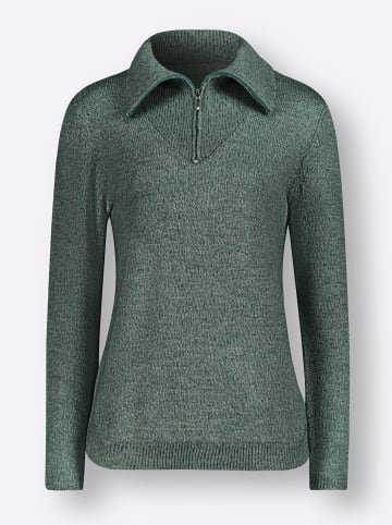 WITT WEIDEN Pullover in petrol-jade-meliert